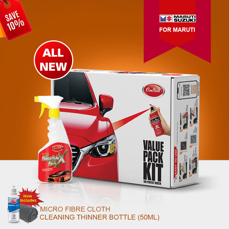 Maruti Suzuki Car Care Value Pack Kit Wash Wax Com Paint - Alto K10 Fire Brick Red Spray Paint Maruti Suzuki Car Care Value Pack Kit Wash Wax Com Paint - Alto K10 Fire Brick Red Spray Paint