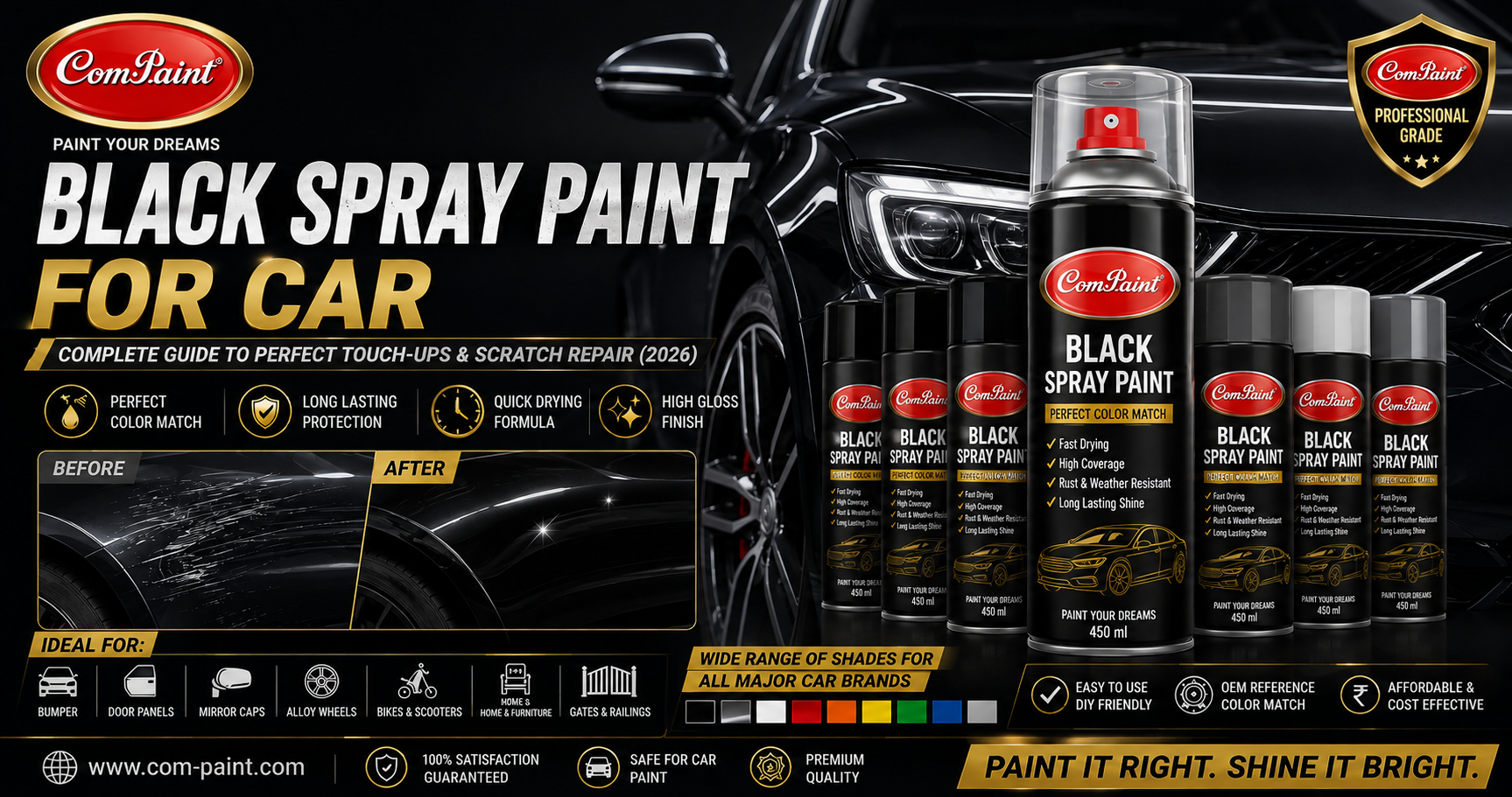Black Spray Paint for Car: Complete Guide