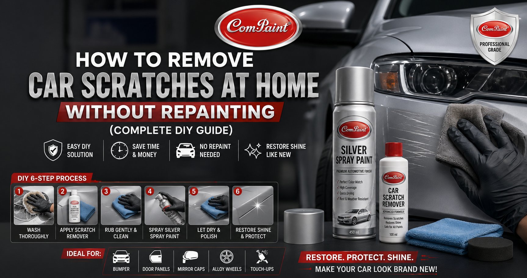 How to Remove Car Scratches at Home Without Repainting