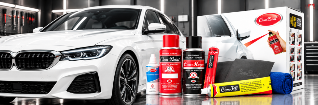White Spray Paint for Car | Exact Shade Match & Scratch Repair | Com-Paint